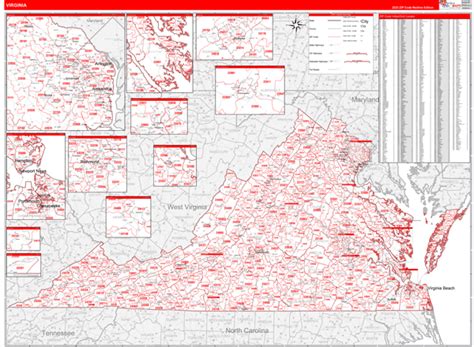 Training and certification options for MAP Zip Code Map Of Virginia